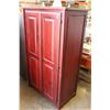 Image 2 : CHERRY FINISH 2 DRAWER STORAGE WARDROBE
