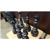 Image 2 : 6 BLACK CANDLESTICKS