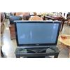 Image 1 : PANASONIC VIERRA 42 INCH PLASMA TV AND BLACK AND GLASS TV STAND