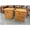 Image 2 : PAIR OF RUSTIC PINE NIGHTSTANDS