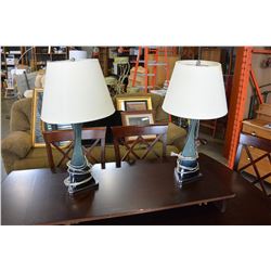 2 DESIGNER TABLE LAMPS