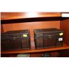 Image 2 : 2 SMALL DECORATIVE STORAGE TRUNKS
