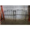 Image 1 : 2 DECORATIVE METAL DOUBLE SIZE HEAD BOARDS