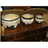 Image 1 : NEW 3 PIECE GREY PLANTER SET