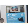 Image 2 : NEW OVERSTOCK INSIGNIA 47-80 INCH TILTING TV WALL MOUNT, COMPLETE, UP TO 120 LBS