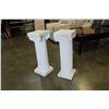 Image 2 : TWO PLASTER PEDESTALS