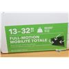 Image 2 : NEW OVERSTOCK INSIGNIA 13-32 INCH FULL MOTION TV WALL MOUNT, COMPLETE, UP TO 33 LBS