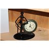 Image 2 : TWO METAL FIGURAL CLOCKS
