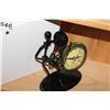 Image 2 : TWO METAL FIGURAL CLOCKS