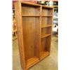 Image 1 : 6 FOOT OAK DOUBLE BOOKSHELF