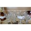 Image 3 : SET OF TEN ETCHED CRYSTAL MIKASA WINE GLASSES