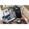 Image 3 : TRAY OF CAMERAS AND LENSES