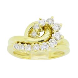 18KT Yellow Gold 0.60ctw Diamond Ring