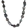 Image 1 : Silver Tahitian Pearl Necklace