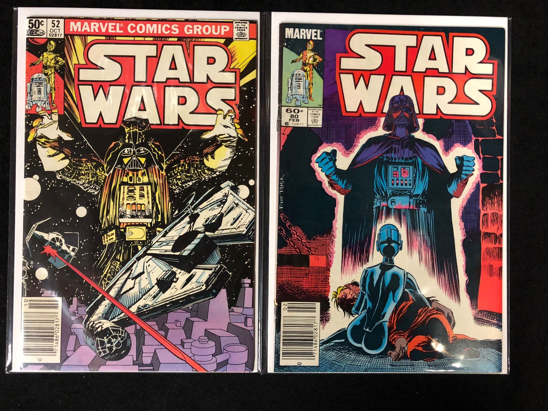 STAR WARS COMIC BOOKS 52, 80 (MARVEL COMICS)