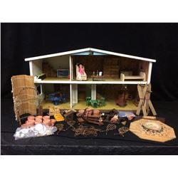 HAND MADE MINIATURE HOUSE COMPLETE WITH LOTS OF FURNISHINGS
