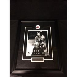 GORDIE HOWE AUTOGRAPHED 16" X 20" FRAMED PHOTO W/ COA