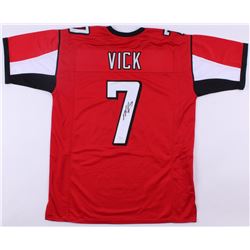 MICHAEL VICK AUTOGRAPHED FALCONS FOOTBALL JERSEY (JSA COA)