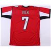 Image 1 : MICHAEL VICK AUTOGRAPHED FALCONS FOOTBALL JERSEY (JSA COA)