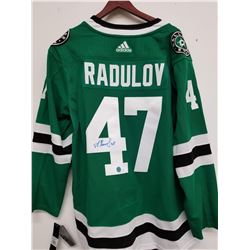 ALEXANDER RADULOV SIGNED STARS HOCKEY JERSEY W/ A.J SPORTSWORLD COA