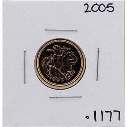 2005 Great Britain Elizabeth II 1/2 Sovereign Gold Coin
