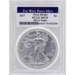 2017-W $1 American Silver Eagle Coin PCGS MS70 First Strike