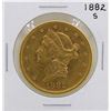 Image 1 : 1882-S $20 Liberty Head Double Eagle Gold Coin