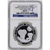 Image 1 : 2014 Somalia 100 Shillings African Wildlife Elephant Silver Coin NGC MS69 ER