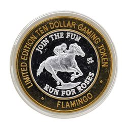 .999 Silver Flamingo Las Vegas Nevada $10 Casino Limited Edition Gaming Token