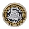 Image 2 : .999 Silver Flamingo Las Vegas Nevada $10 Casino Limited Edition Gaming Token