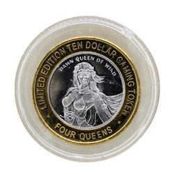 .999 Silver Four Queens Casino Hotel Las Vegas $10 Limited Edition Gaming Token