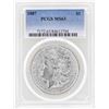 Image 1 : 1887 $1 Morgan Silver Dollar Coin PCGS MS63
