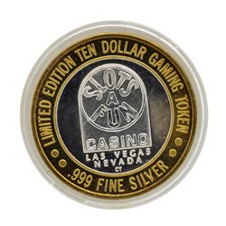 .999 Silver Slots A Fun Casino Las Vegas, NV $10 Limited Edition Casino Gaming T