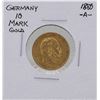 Image 1 : 1880A Germany 10 Marks Gold Coin