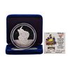 Image 1 : 1987 Rarities Mint Walt Disney Snow White Happy 5oz .999 Silver Coin w/Box & COA