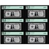 Image 1 : (6) Consecutive 1928A $1 Funnyback Silver Certificate Notes PCGS Very Choice New
