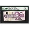 Image 1 : 1988 $1,000 Canada Bird Note BC-61b PMG Choice About Uncirculated 58EPQ