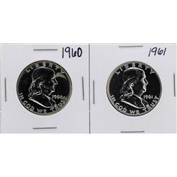 Lot of 1960-1961 Franklin Half Dollar Proof Coins