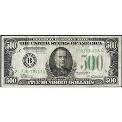 1934A $500 Federal Reserve Note New York