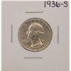 Image 1 : 1936-S Washington Silver Quarter Coin