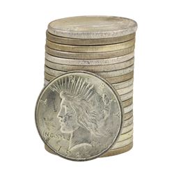 Roll of (20) 1922 $1 Brilliant Uncirculated Peace Silver Dollar Coins