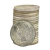 Image 1 : Roll of (20) 1922 $1 Brilliant Uncirculated Peace Silver Dollar Coins