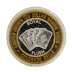 .999 Silver Colorado Belle Laughlin, Nevada $10 Casino Limited Edition Gaming To