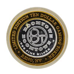 .999 Silver Boomtown Reno, NV $10 Casino Limited Edition Gaming Token