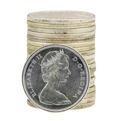 Roll of (20) 1967 Brilliant Uncirculated Canadian Half Dollars