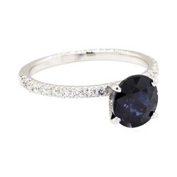14KT White Gold 2.14 ctw Sapphire and Diamond Ring