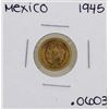 Image 1 : 1945 Mexico 2 1/2 Pesos Gold Coin