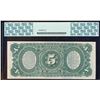 Image 2 : 1869 $5 Rainbow Woodchopper Legal Tender Note Fr.64 PCGS Gem New 65PPQ