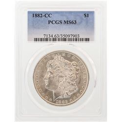 1882-CC $1 Morgan Silver Dollar Coin PCGS MS63