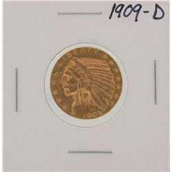 1909-D $5 Indian Head Half Eagle Gold Coin